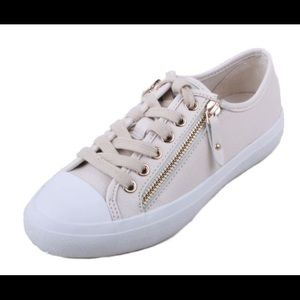 Coach Leather  Zipper Sneakers